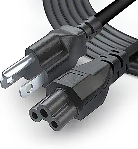 US 3 Prong to IEC C4 Laptop Power Cord