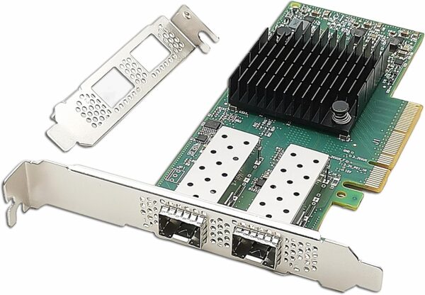 5 Dual SFP PCIe Network Card Front View